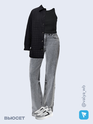 Стильный аутфит номер 1353 с валдберриз с Майка (артикул 165875232)