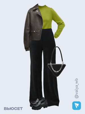 Стильный аутфит номер 1388 с валдберриз с Джемпер (артикул 176658469)