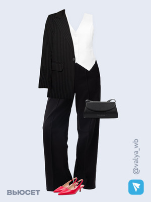 Стильный аутфит номер 1417 с валдберриз с Жилет (артикул 189513441)