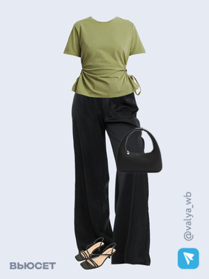 Стильный аутфит номер 1494 с валдберриз с Босоножки (артикул 216749619)