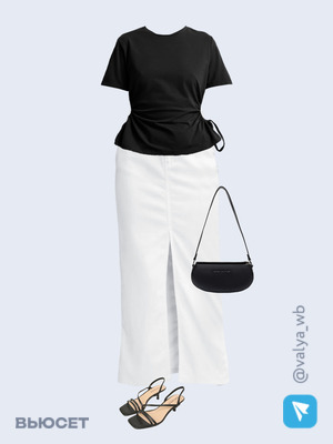 Стильный аутфит номер 1496 с валдберриз с Босоножки (артикул 216749619)