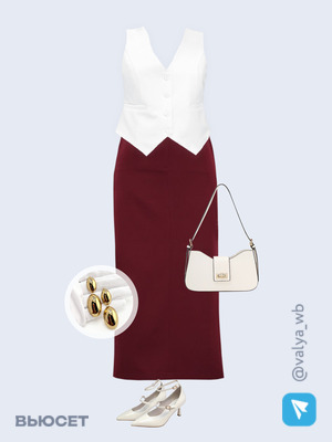 Стильный аутфит номер 1508 с валдберриз с Жилет (артикул 189513441)