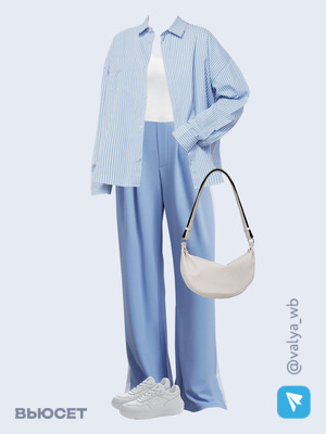 Стильный аутфит номер 1577 с валдберриз с Рубашка (артикул 210305791)