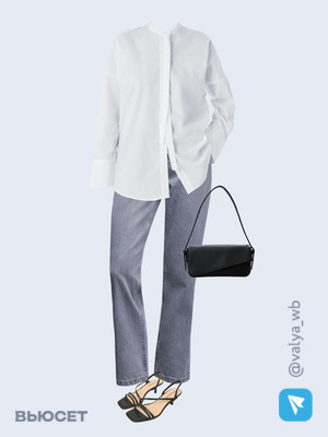 Стильный аутфит номер 1589 с валдберриз с Босоножки (артикул 216749619)