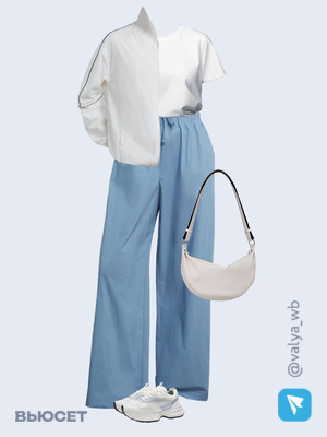 Стильный аутфит номер 1623 с валдберриз с Кроссовки (артикул 200148692)