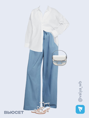 Стильный аутфит номер 1624 с валдберриз с Босоножки (артикул 217911904)