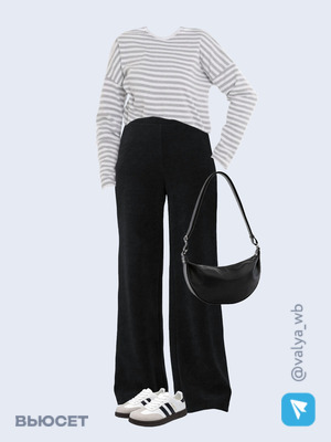 Стильный аутфит номер 1718 с валдберриз с Сумка (артикул 166222816)