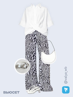 Стильный аутфит номер 1836 с валдберриз с Блуза (артикул 233862747)