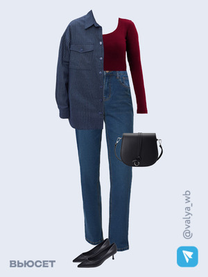 Стильный аутфит номер 1990 с валдберриз с Сумка (артикул 165287646)