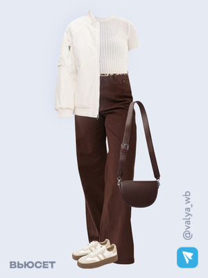 Стильный аутфит номер 2131 с валдберриз с Кеды (артикул 238583362)