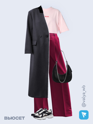 Стильный аутфит номер 1928 с валдберриз с Жакет (артикул 215408404)