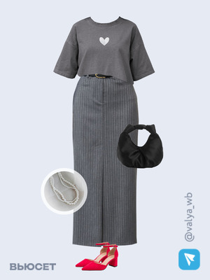 Стильный аутфит номер 1770 с валдберриз с Футболка (артикул 216152840)