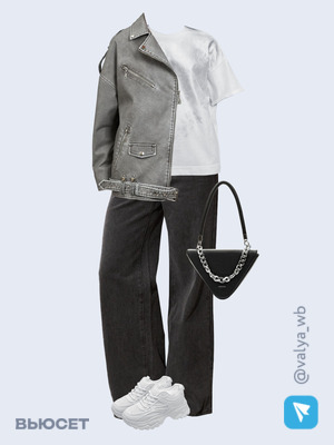 Стильный аутфит номер 1391 с валдберриз с Куртка (артикул 202527749)