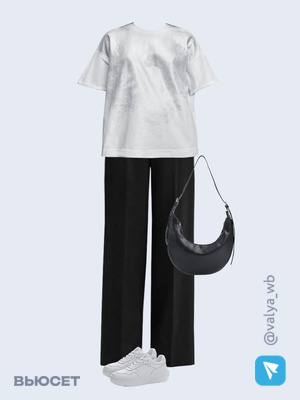 Стильный аутфит номер 1451 с валдберриз с Футболка (артикул 213857092)