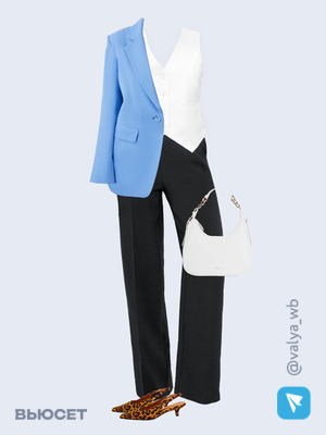 Стильный аутфит номер 1652 с валдберриз с Жилет (артикул 189513441)