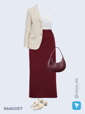 Стильный аутфит номер 1673 с валдберриз с Жакет (артикул 175973236)