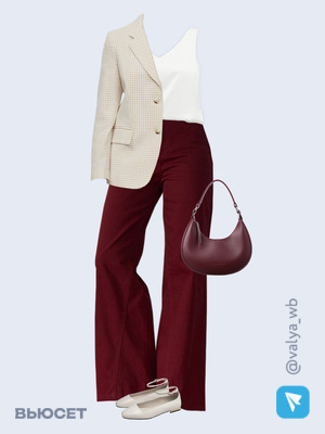 Стильный аутфит номер 1675 с валдберриз с Жакет (артикул 175973236)