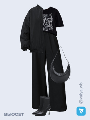 Стильный аутфит номер 1326 с валдберриз с Ботильоны (артикул 165113994)