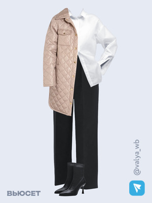Стильный аутфит номер 1347 с валдберриз с Ботильоны (артикул 165113994)