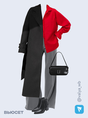 Стильный аутфит номер 1338 с валдберриз с Рубашка (артикул 114787695)