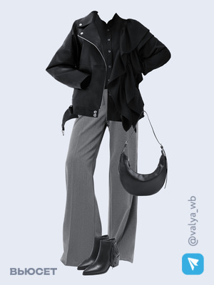 Стильный аутфит номер 1340 с валдберриз с Рубашка (артикул 200870942)