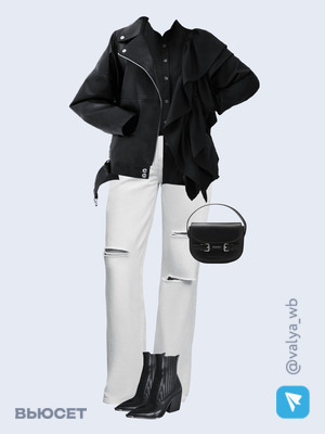 Стильный аутфит номер 1325 с валдберриз с Рубашка (артикул 200870942)