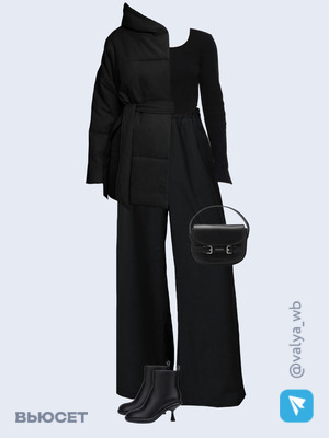 Стильный аутфит номер 1327 с валдберриз с Лонгслив (артикул 197550298)