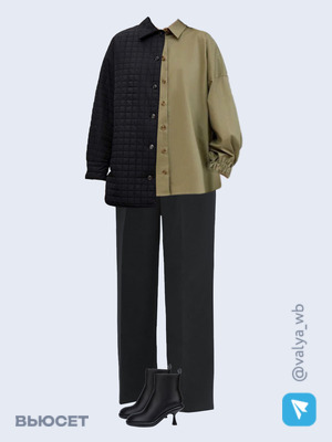 Стильный аутфит номер 1355 с валдберриз с Брюки (артикул 170207208)