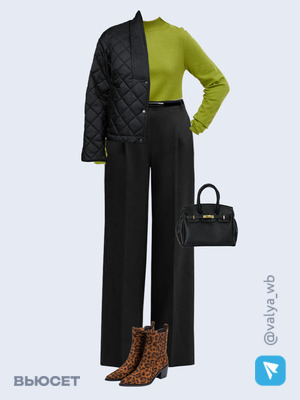 Стильный аутфит номер 1454 с валдберриз с Джемпер (артикул 176658469)