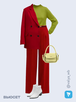 Стильный аутфит номер 1427 с валдберриз с Джемпер (артикул 176658469)