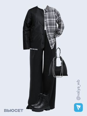 Стильный аутфит номер 2111 с валдберриз с Ботинки (артикул 239146494)