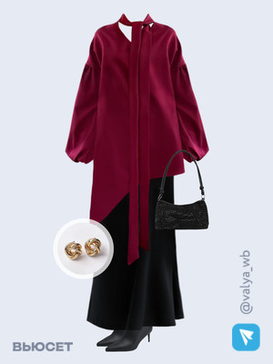 Стильный аутфит номер 2141 с валдберриз с Серьги (артикул 137684078)