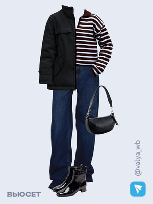 Стильный аутфит номер 2180 с валдберриз с Куртка (артикул 256799314)