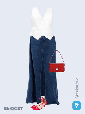 Стильный аутфит номер 1479 с валдберриз с Жилет (артикул 189513441)