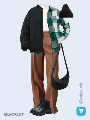 Стильный аутфит номер 2139 с валдберриз с Ботинки (артикул 239146438)