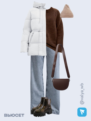 Стильный аутфит номер 2296 с валдберриз с Куртка (артикул 262393557)