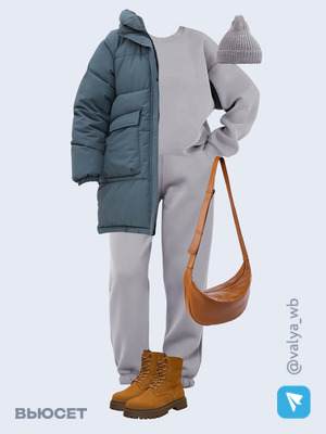 Стильный аутфит номер 2285 с валдберриз с Сумка (артикул 241487360)