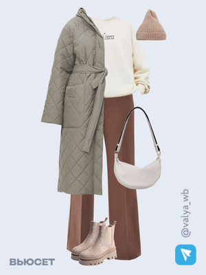 Стильный аутфит номер 2278 с валдберриз с Шапка (артикул 37806435)