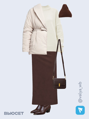 Стильный аутфит номер 2401 с валдберриз с Шапка (артикул 43157143)