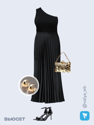 Стильный аутфит номер 2430 с валдберриз с Босоножки (артикул 237119523)