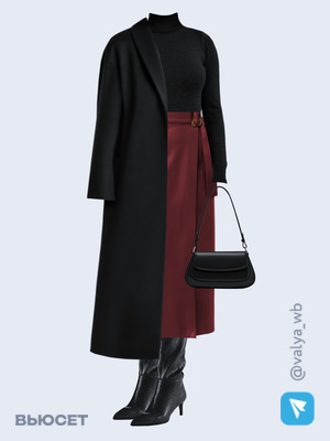 Стильный аутфит номер 2439 с валдберриз с Водолазка (артикул 195897140)