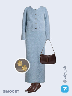 Стильный аутфит номер 2477 с валдберриз с Жакет (артикул 158422759)