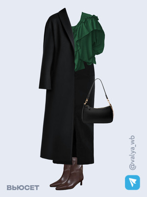 Стильный аутфит номер 2493 с валдберриз с Блуза (артикул 297534984)