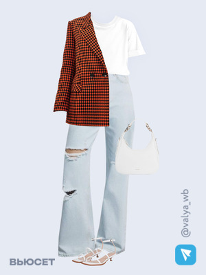 Стильный аутфит номер 1678 с валдберриз с Босоножки (артикул 217911904)