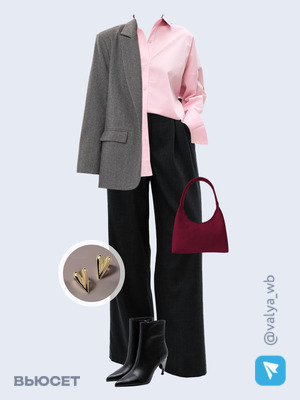 Стильный аутфит номер 2445 с валдберриз с Жакет (артикул 213770863)