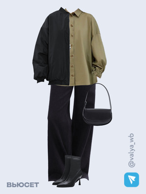 Стильный аутфит номер 1362 с валдберриз с Ботильоны (артикул 165113994)