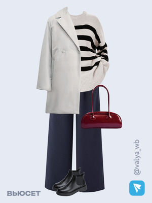 Стильный аутфит номер 2563 с валдберриз с Ботинки (артикул 271444470)
