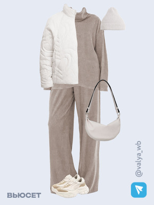 Стильный аутфит номер 2136 с валдберриз с Куртка (артикул 252982046)