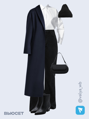 Стильный аутфит номер 2596 с валдберриз с Рубашка (артикул 80012708)