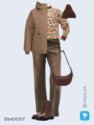 Стильный аутфит номер 2608 с валдберриз с Шапка (артикул 43157143)